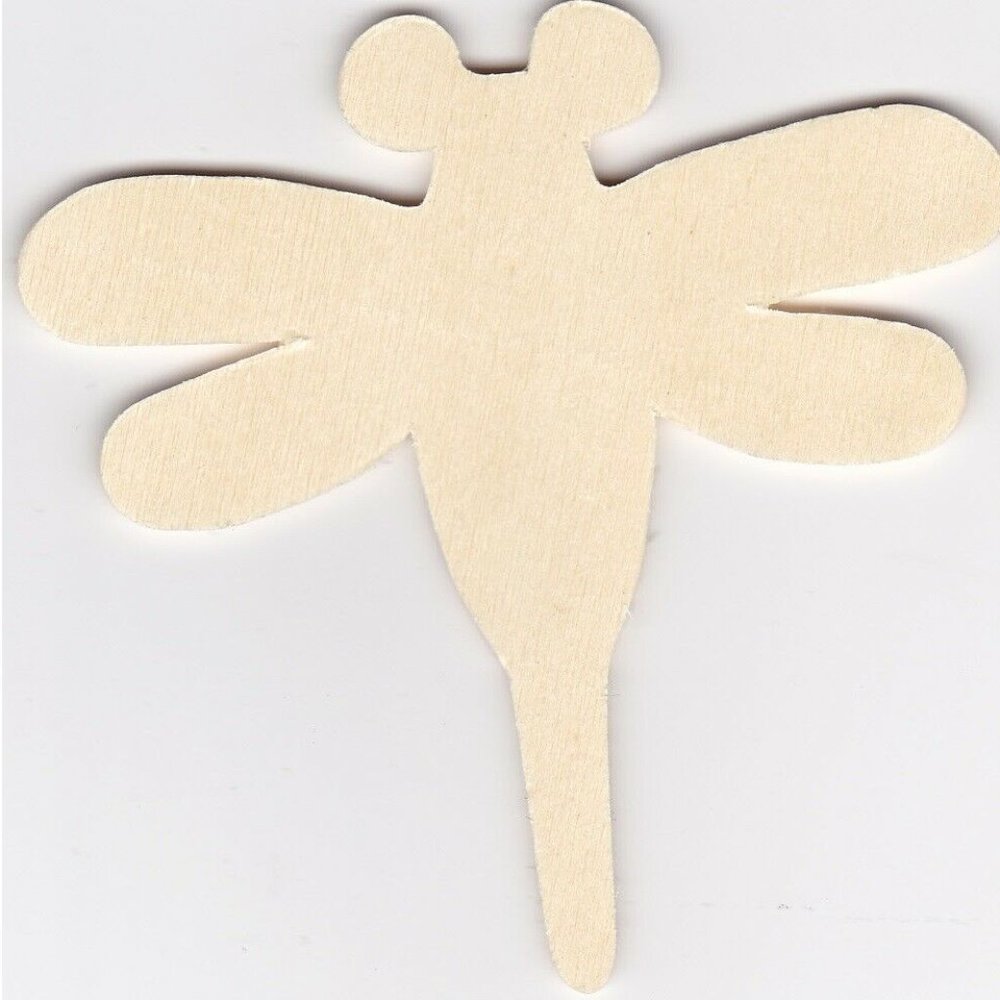 Crafters Square 10-Piece Die-Cut Wood Shapes DRAGONFLY